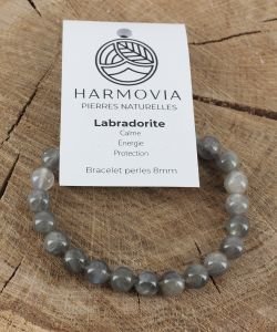 Bracelet Labradorite AA - Perles 8mm, 1 pièce